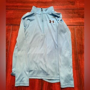Under Armour Blue Quarter-Zip Pullover, YL